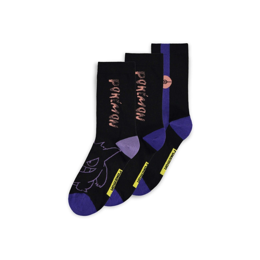 Pokémon - Gengar Socken - Schwarz/Lila